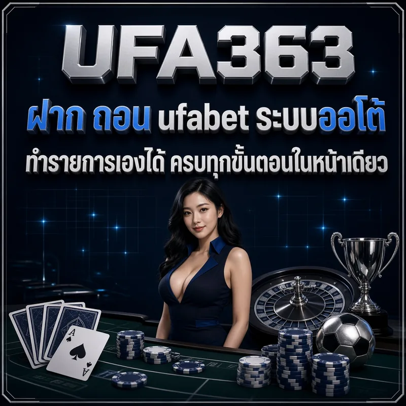 ฝาก ถอน ufabet ระบบออโต้ ทำรายการเองได้ ครบทุกขั้นตอนในหน้าเดียว