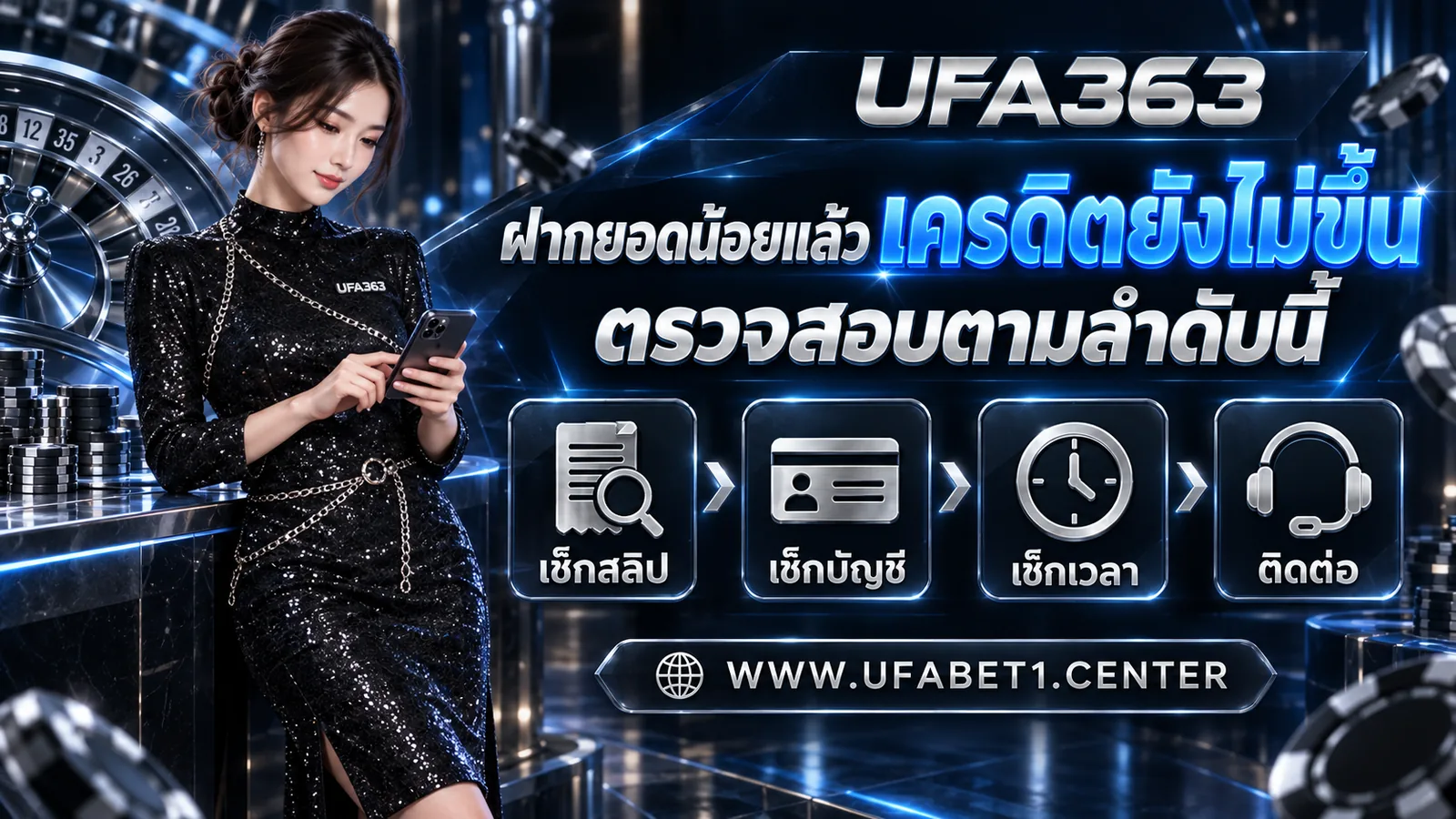 ฝากยอดน้อยแล้วเครดิตยังไม่ขึ้น ตรวจสอบตามลำดับนี้