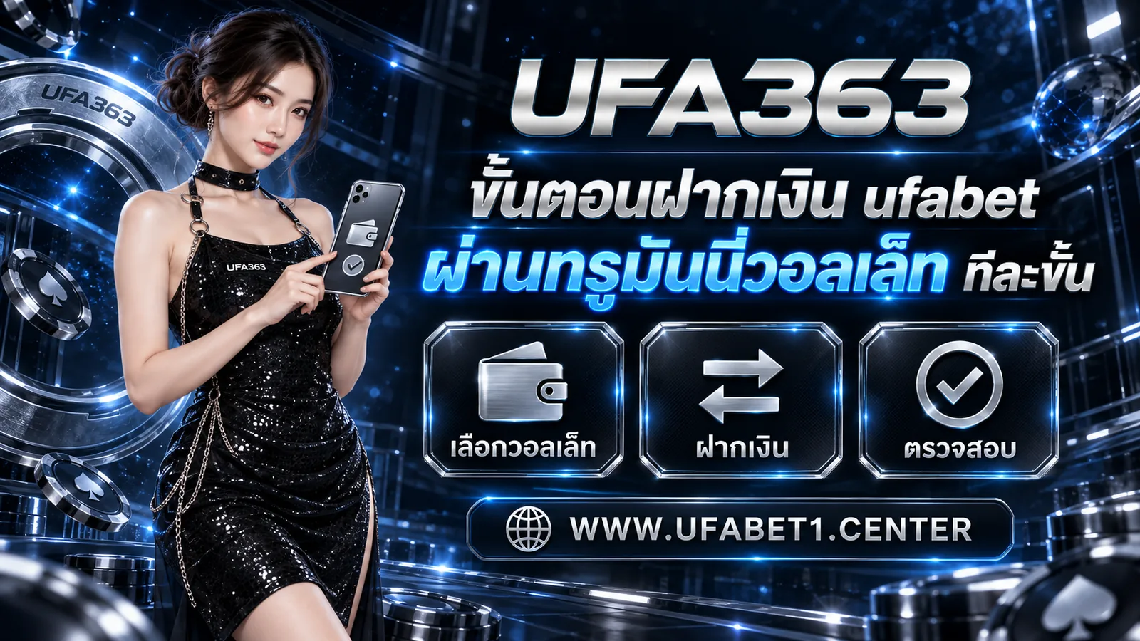 ขั้นตอนฝากเงิน ufabet ผ่านทรูมันนี่วอลเล็ท ทีละขั้น