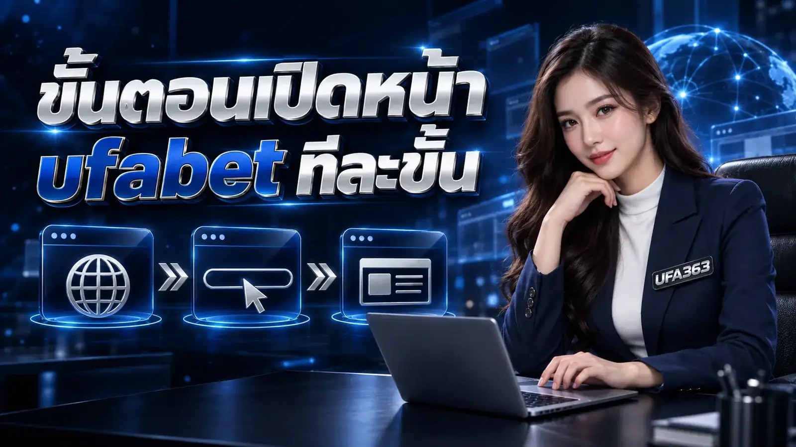 ขั้นตอนเปิดหน้าเว็บ ufabet ทีละขั้น