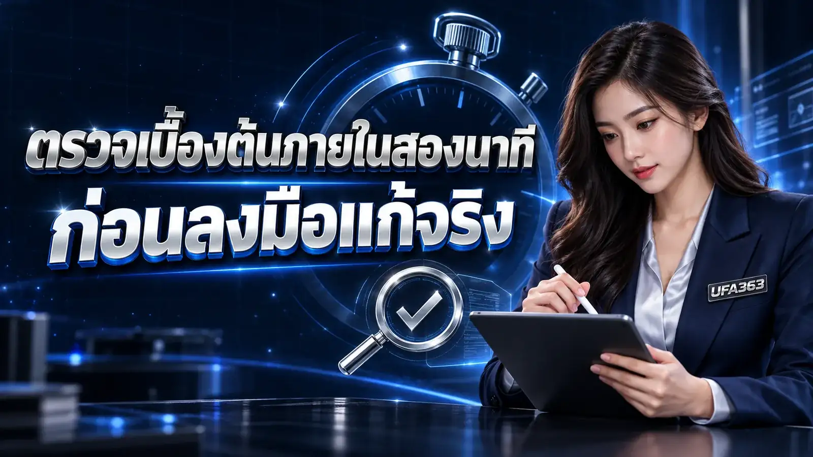 ตรวจเบื้องต้นภายในสองนาที ก่อนลงมือแก้จริง