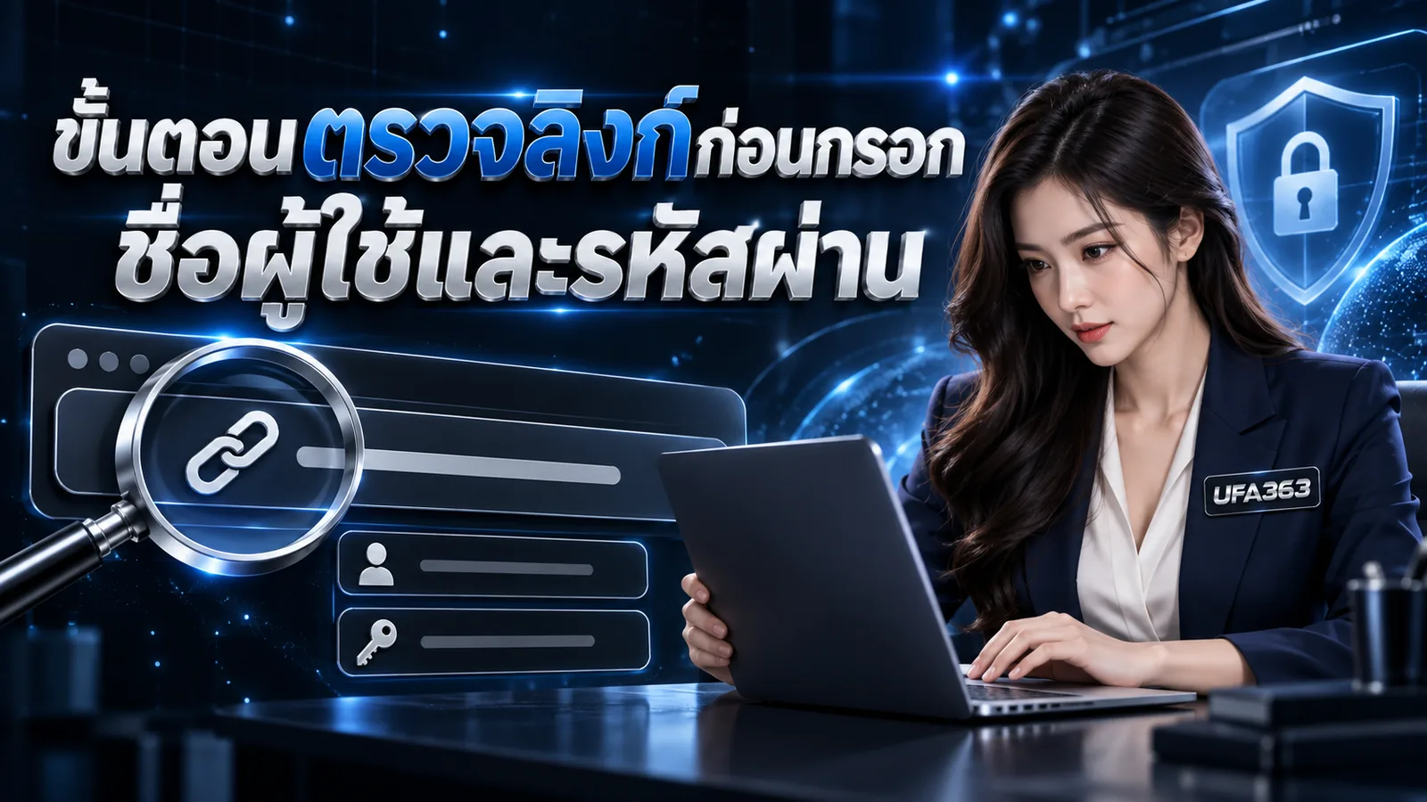 ขั้นตอนตรวจลิงก์ก่อนกรอกชื่อผู้ใช้และรหัสผ่าน