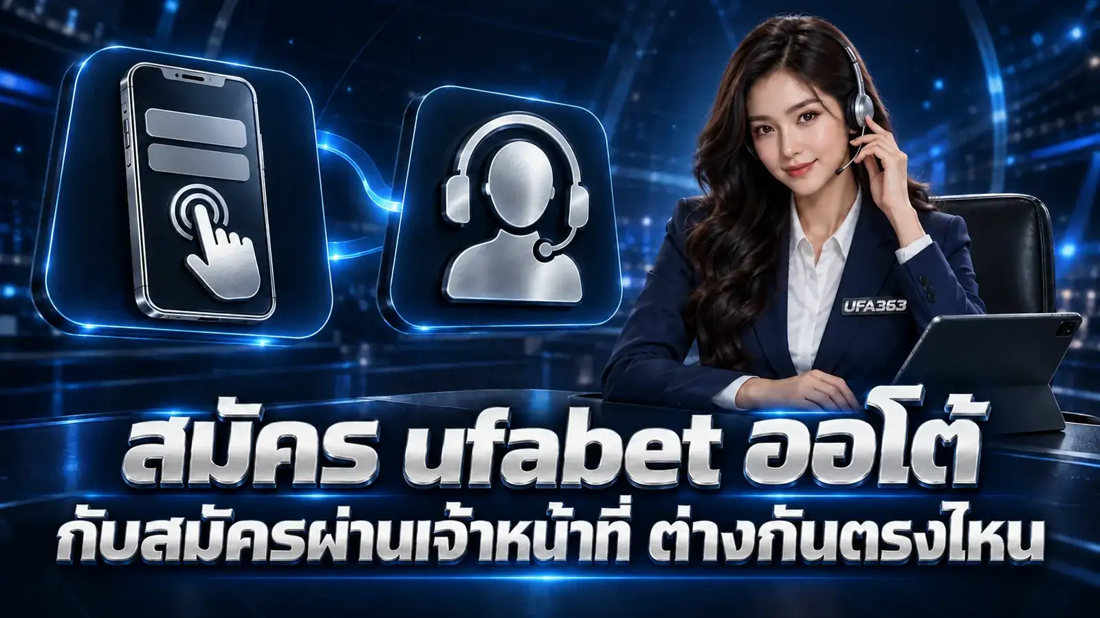 สมัคร ufabet ออโต้ กับสมัครผ่านเจ้าหน้าที่ ต่างกันตรงไหน