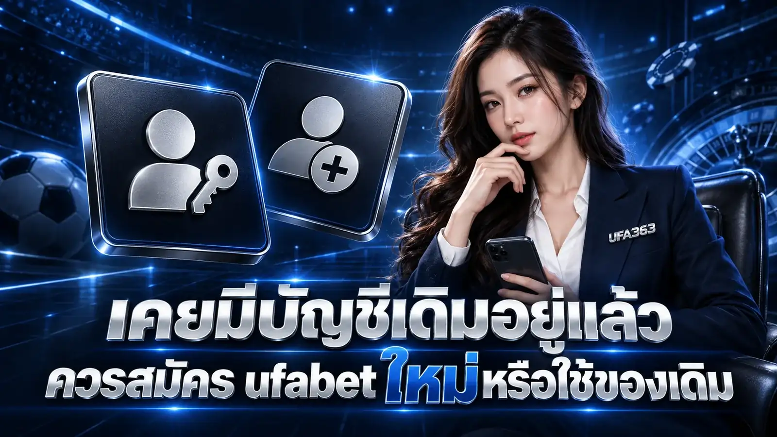 เคยมีบัญชีเดิมอยู่แล้ว ควรสมัคร ufabet ใหม่หรือใช้ของเดิม